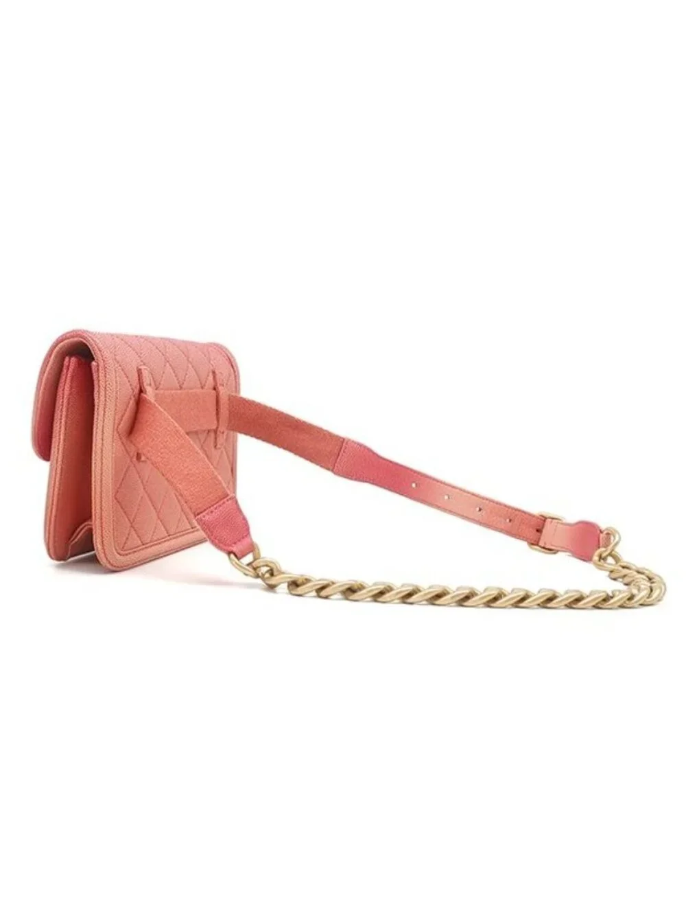 Chanel Waist Bag Sunset on the Sea Caviar Leather Pink Matte Gold Gradient 27